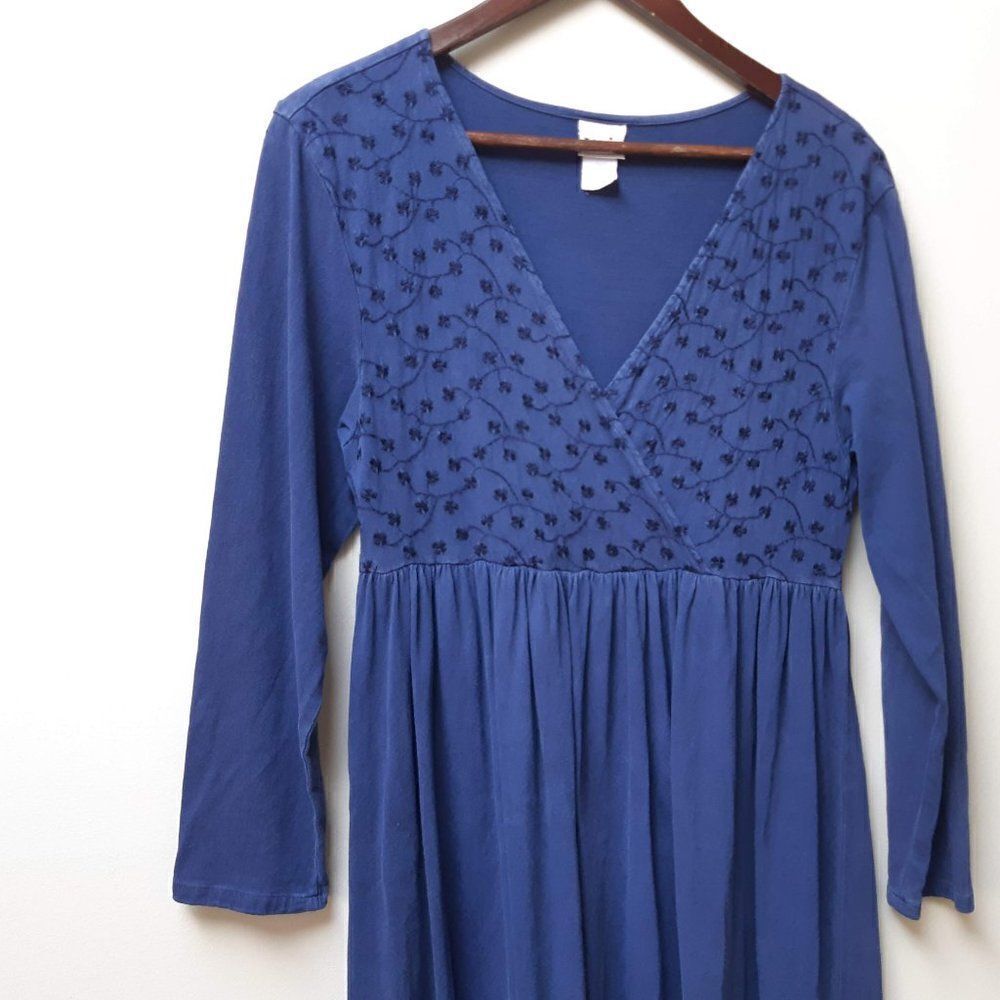 5/$25 Vintage navy blue cotton maxi dress